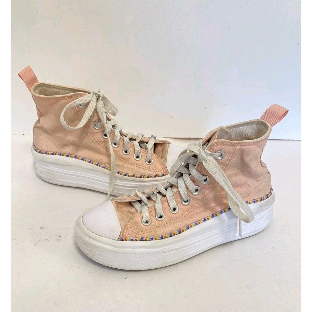 Converse Sneakers Womens Size 5 Platform Pink Chuck Taylor All Star High Top
